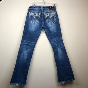 Miss Me embellished boot cut jeans dark wash